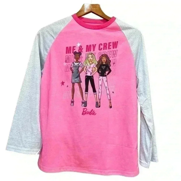 Barbie Three Quarter Sleeve Pajama Top size 14/16 - Picture 1 of 5